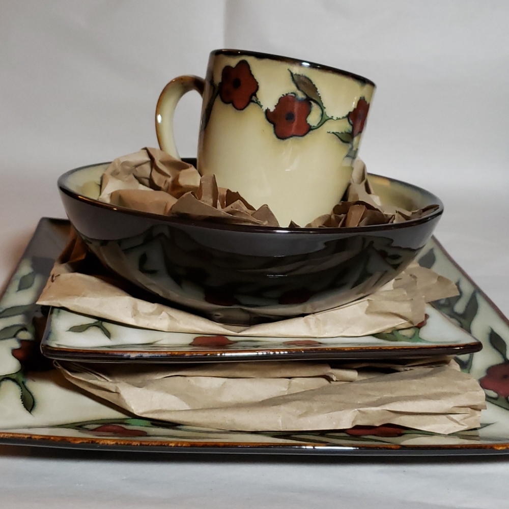 New Discontinued Gourmet Basics Mikasa Briar Rose